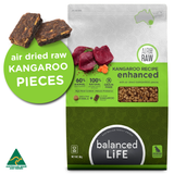 Balanced Life Enhanced Raw Air Dried Kangaroo & Kibble - 2.5kg & 9kg