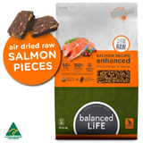 Balanced Life Enhanced Raw Air Dried Salmon & Kibble - 2.5kg & 9kg