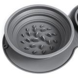 Benepaw Collapsible Pet Slow Feeder and Water Bowl
