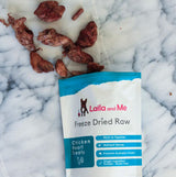 Laila & Me Freeze Dried Australian Chicken Hearts for Cats & Dogs