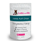 Laila & Me Dehydrated Australian Lamb Puff Chips with 100% Lamb for Cats & Dogs