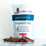 Laila & Me Dehydrated Australian Lamb Puff Chips with 100% Lamb for Cats & Dogs