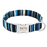 Laser Engraved Custom Dog Collar with Matching Leash