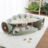 Foldable Cat Tunnel and Cat Bed