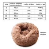 Round Donut Bed for Cat or Dog
