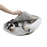 Four Options for Four Seasons Pet Bed with Mat Extender and Flip Over Blanket