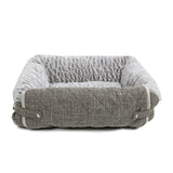 Four Options for Four Seasons Pet Bed with Mat Extender and Flip Over Blanket