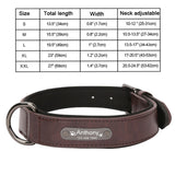 Personlised PU Leather Dog Collar