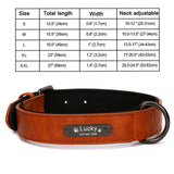 Personlised PU Leather Dog Collar