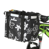 Patterned Folding Bike Basket