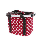 Patterned Folding Bike Basket