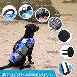 Cool Camo Dog Adjustable Floatation Vest with Rescue Handle