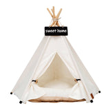 Pet Teepee with Cushion Base for Small to Medium Pets