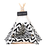 Pet Teepee with Cushion Base for Small to Medium Pets