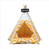 Pet Teepee with Cushion Base for Small to Medium Pets