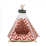 Pet Teepee with Cushion Base for Small to Medium Pets