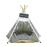 Pet Teepee with Cushion Base for Small to Medium Pets