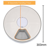 6 Meal Automatic Timer Feeder for Cats or Dogs