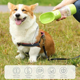 Handy Food and Water Portable Pet Bottle Duo