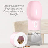 Handy Food and Water Portable Pet Bottle Duo
