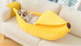 Cozy Banana Bed for Cats