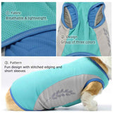 Pet Cooling Rash Vest for Summer Heat and Sun Protection