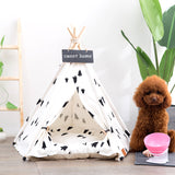 Pet Teepee with Cushion Base for Small to Medium Pets