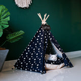 Pet Teepee with Cushion Base for Small to Medium Pets