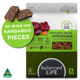 Balanced Life Enhanced Raw Air Dried Kangaroo & Kibble - 2.5kg & 9kg