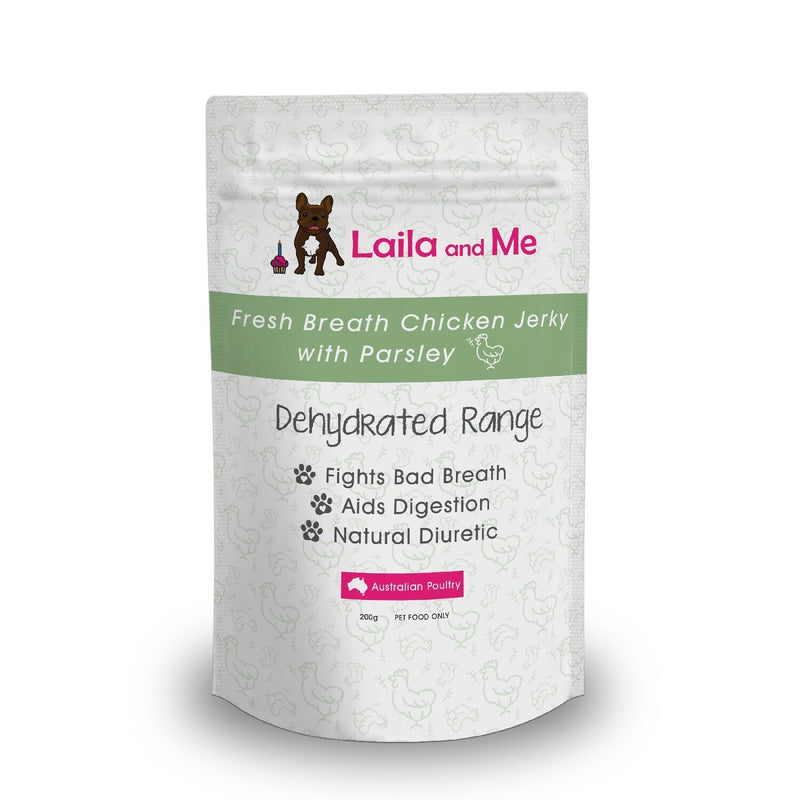 Laila & Me Air Dried Australian Chicken Breast & Parsley Fresh Breath Dog Treats