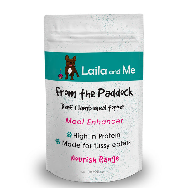 Laila & Me From the Paddock Beef & Lamb Powder Meal Enhancer for Cats & Dogs 50g