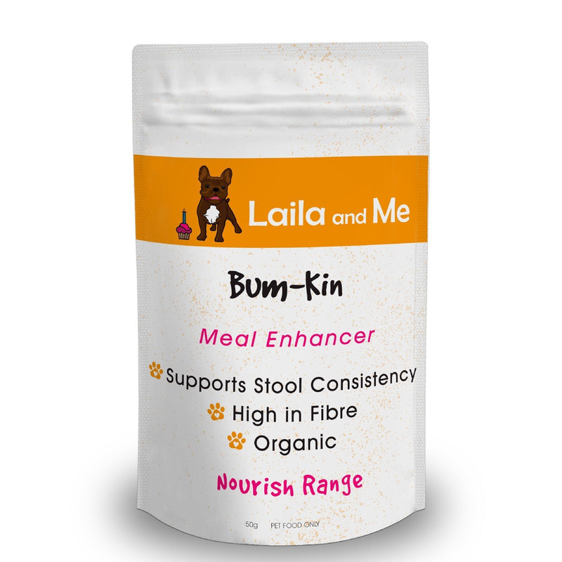 Laila & Me Bum Kin - Pumpkin & Apple Nutritional Supplement for Dogs 50g