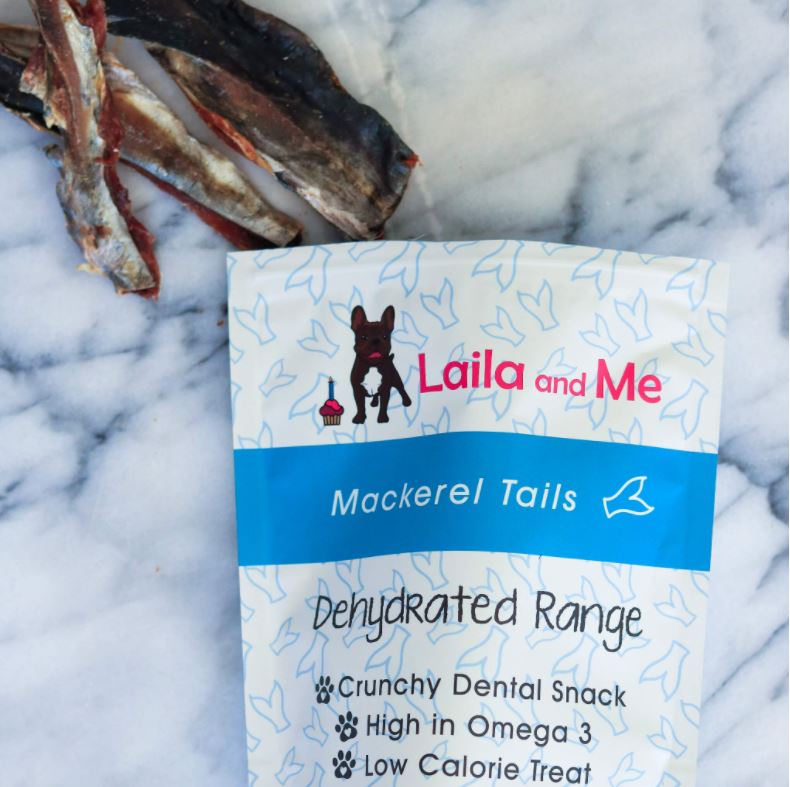 Laila & Me Dehydrated Australian Mackeral Tails Cat & Dog Treats