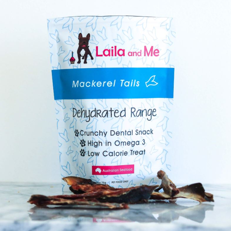 Laila & Me Dehydrated Australian Mackeral Tails Cat & Dog Treats