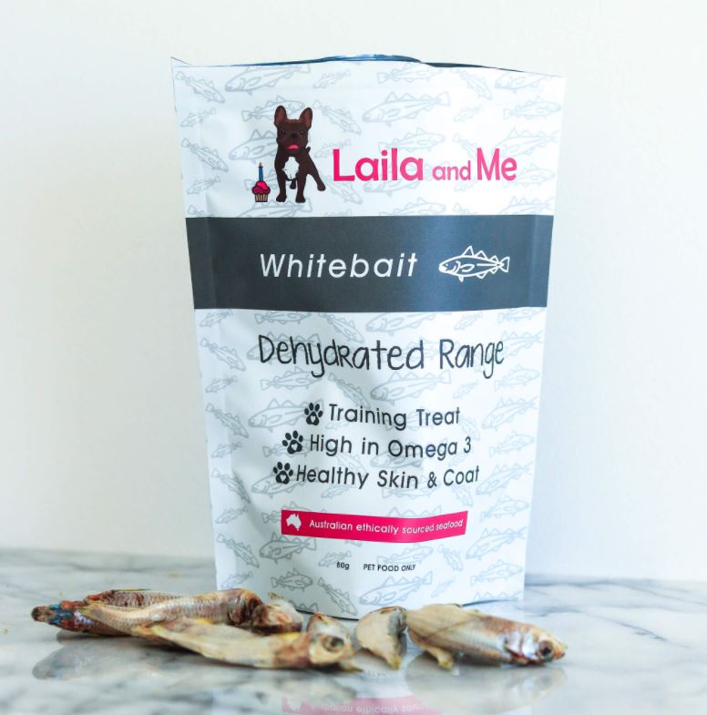 Laila & Me Dehydrated Australian Whitebait Cat & Dog Treats
