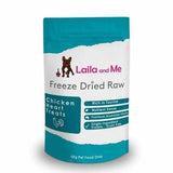 Laila & Me Freeze Dried Australian Chicken Hearts for Cats & Dogs