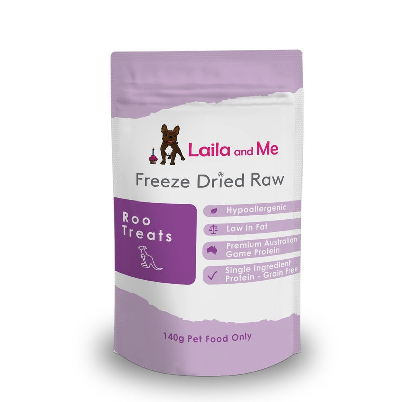 Laila & Me Freeze Dried Australian Raw Kangaroo Treats for Cats & Dogs
