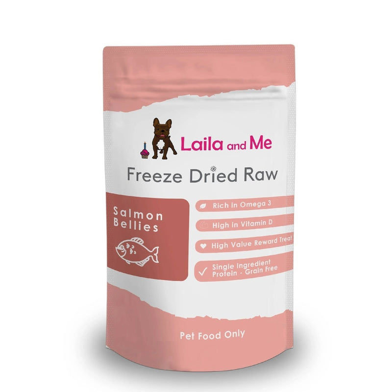 Laila & Me Freeze Dried Raw Salmon Bellies for Cats & Dogs