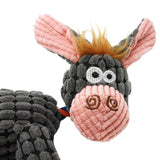 Corduroy Donkey Plush Squeaky Toy