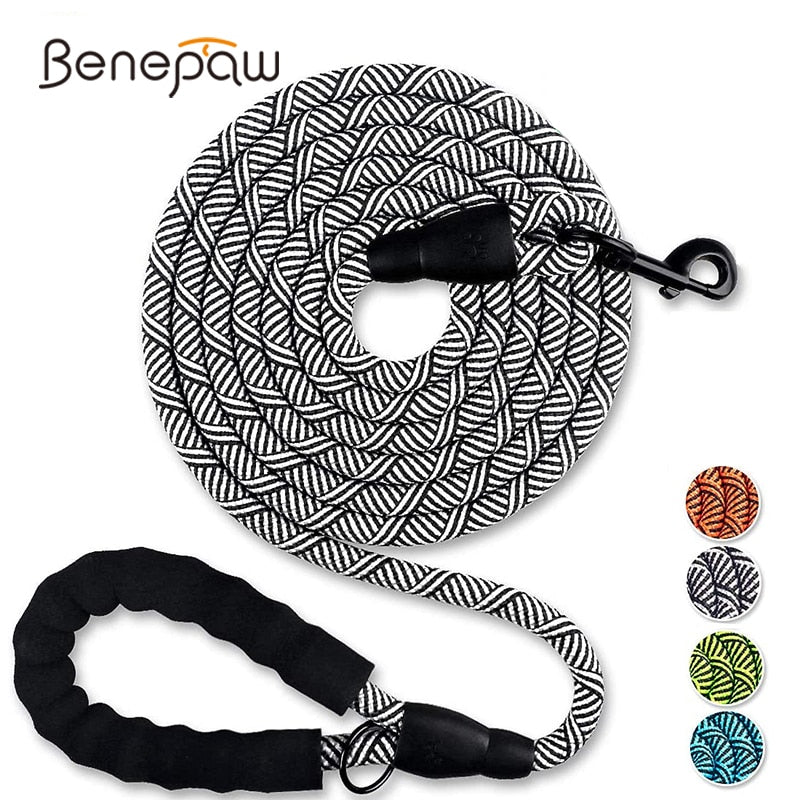 Benepaw Heavy Duty Reflective Dog Leash With Padded Handle