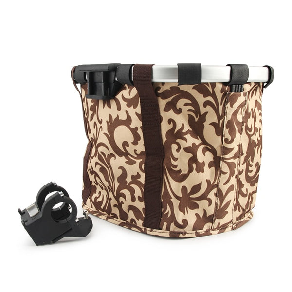 Patterned Folding Bike Basket – MyDog'N'More