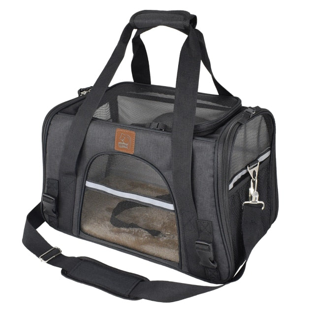 Soft-Sided Travel Carrier Bag for Small and Tiny Pets