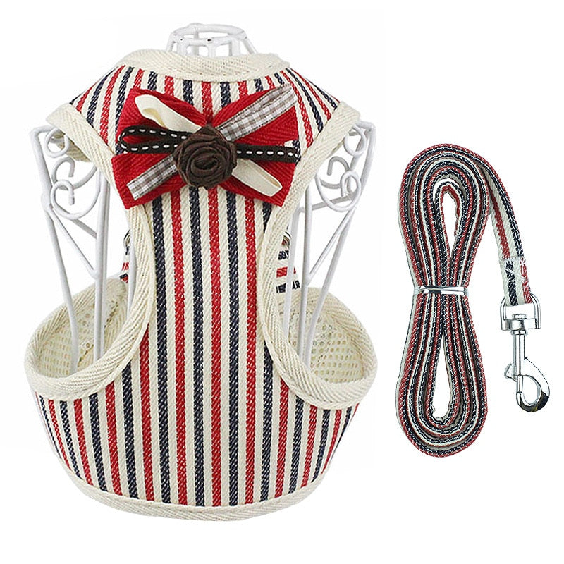 Step Out In Style Pet Harness and Leash Set for Puppy, Small Dog or Cat