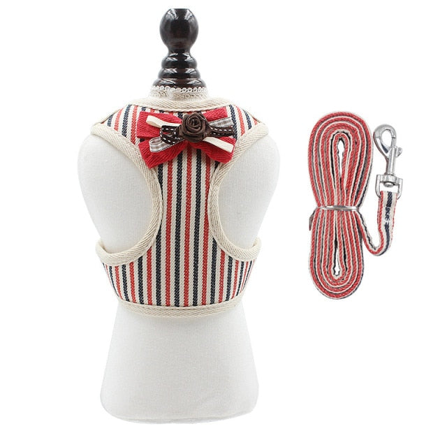 Step Out In Style Pet Harness and Leash Set for Puppy, Small Dog or Cat