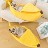 Cozy Banana Bed for Cats