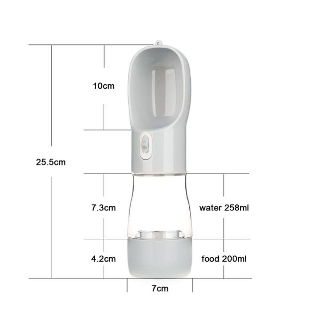 Handy Food and Water Portable Pet Bottle Duo