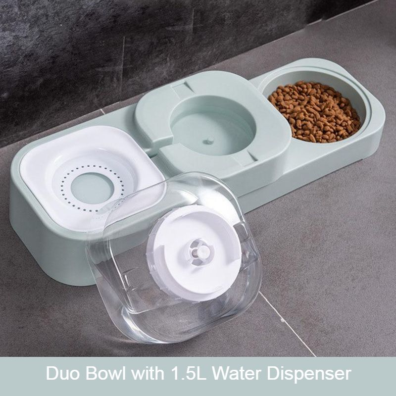 Els Pet Bowl Duo with 1.5L Automatic Water Dispenser